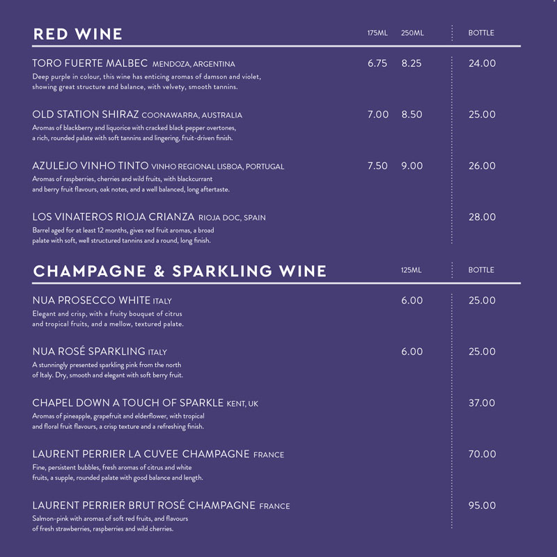 Marina's Wine List Page 3